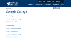 Desktop Screenshot of catalog.gcsu.edu