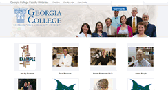 Desktop Screenshot of faculty.gcsu.edu