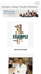 Mobile Screenshot of faculty.gcsu.edu