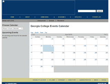 Tablet Screenshot of calendar.gcsu.edu