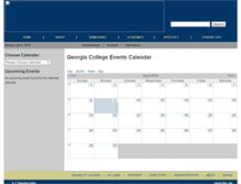 Tablet Screenshot of calendars.gcsu.edu